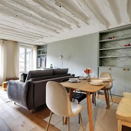 Chic -1br-4p- Marais - Republique شقة