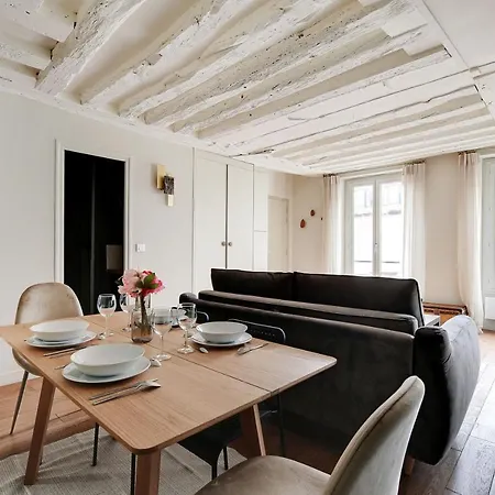 Chic -1br-4p- Marais - Republique شقة